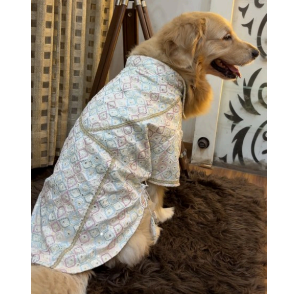 Ivory Diamond Kurta (Wrap)