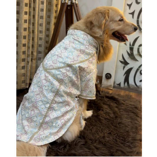Ivory Diamond Kurta (Wrap)